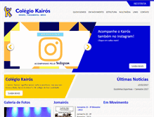 Tablet Screenshot of kairoscolegio.com.br